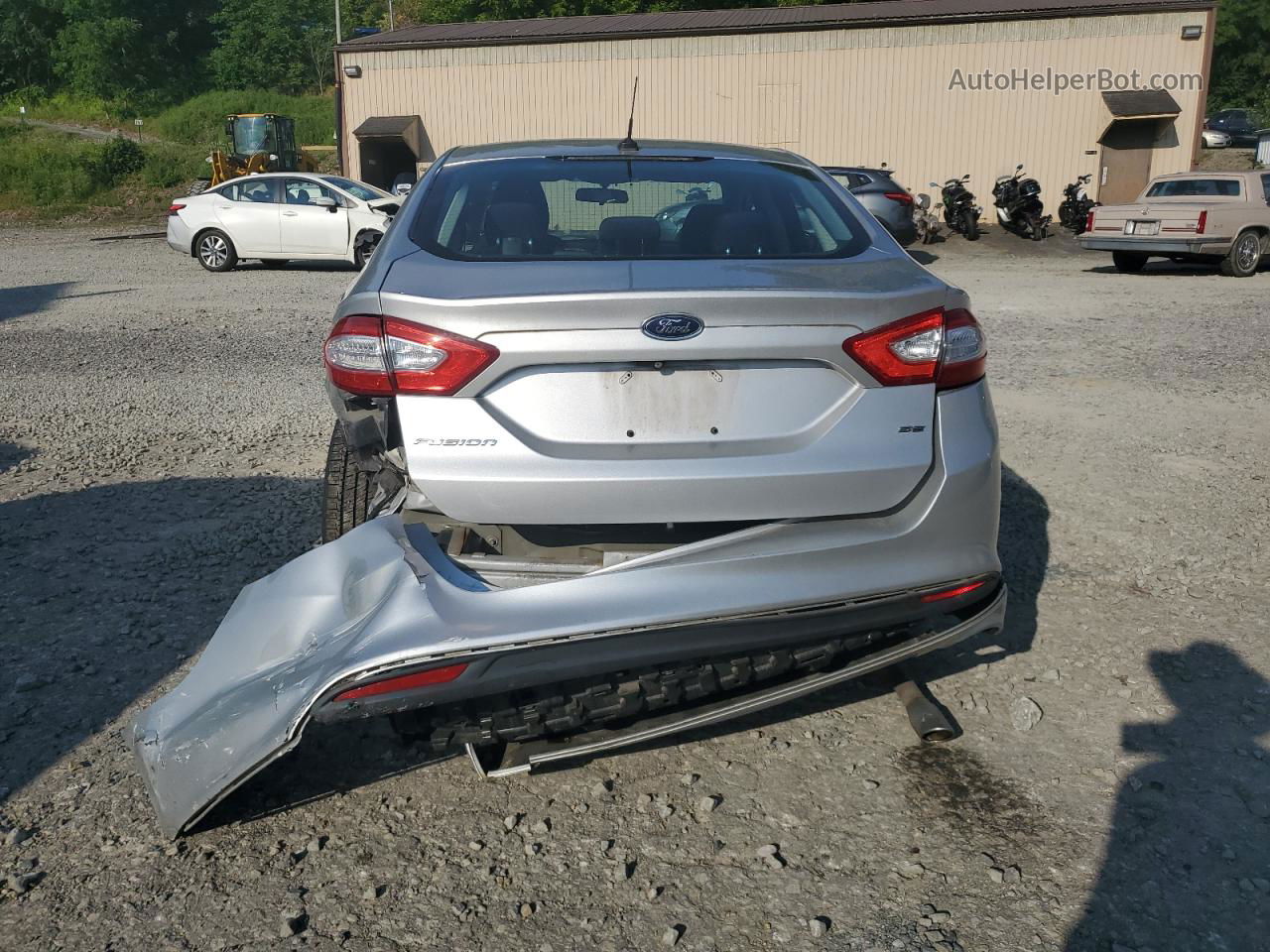 2016 Ford Fusion Se Silver vin: 1FA6P0H75G5100783