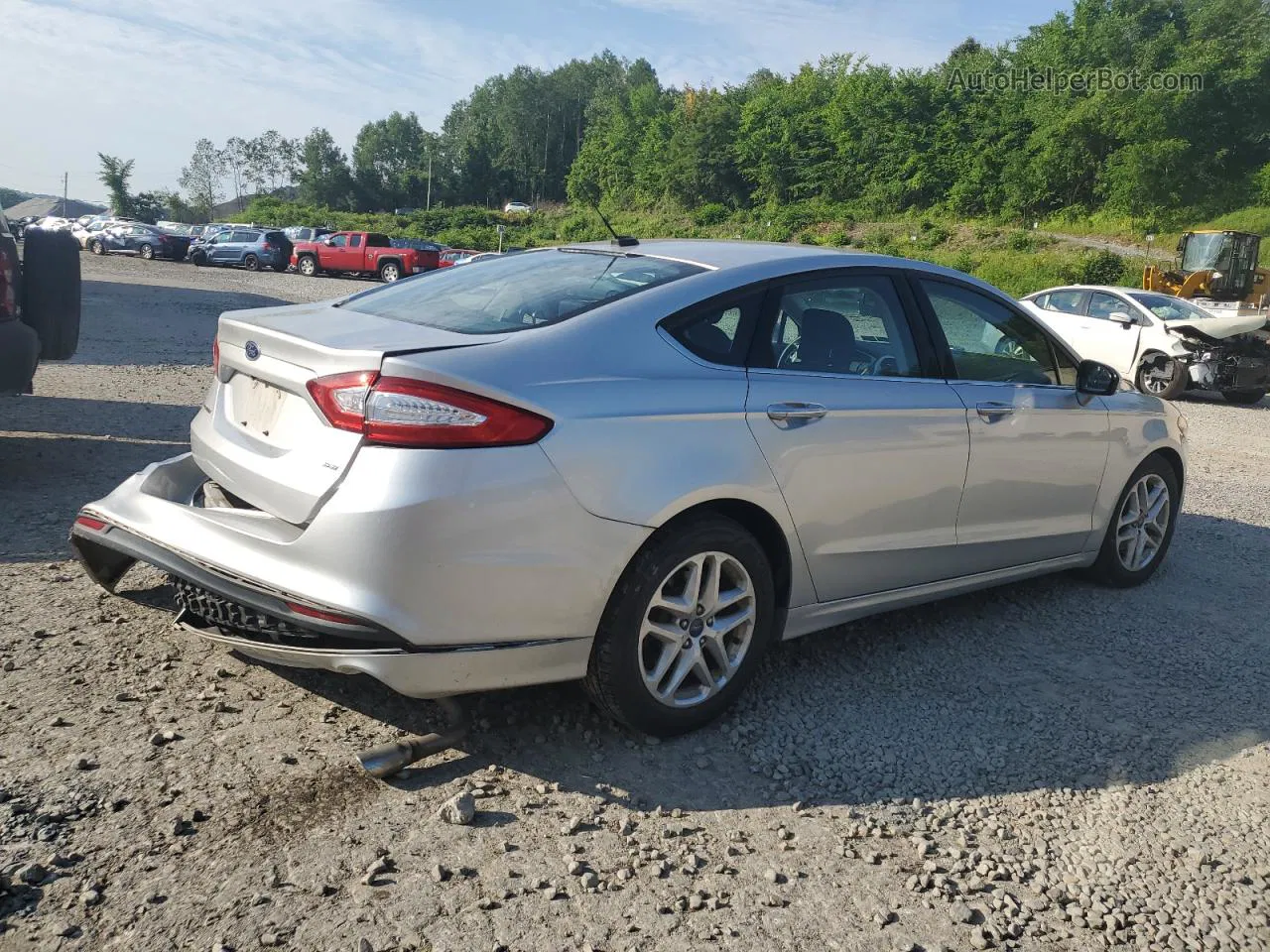 2016 Ford Fusion Se Silver vin: 1FA6P0H75G5100783