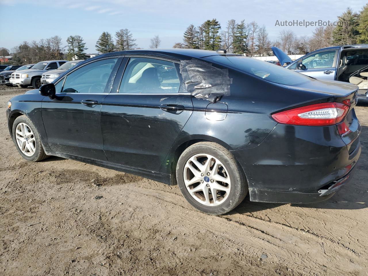 2016 Ford Fusion Se Black vin: 1FA6P0H75G5112366