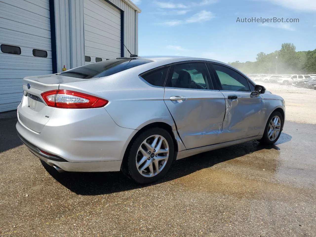 2016 Ford Fusion Se Silver vin: 1FA6P0H75G5113890