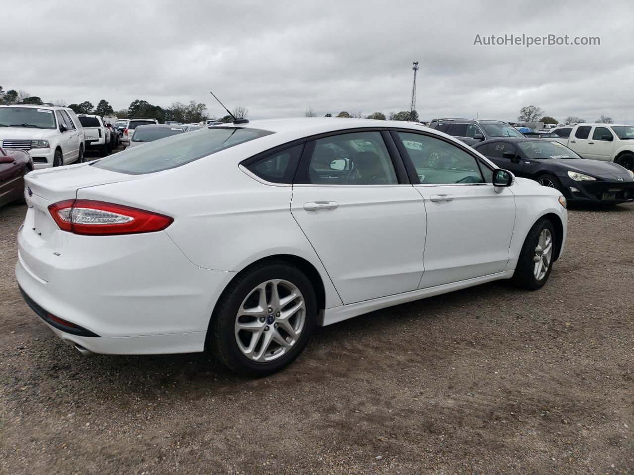 2014 Ford Fusion Se White vin: 1FA6P0H76E5360770