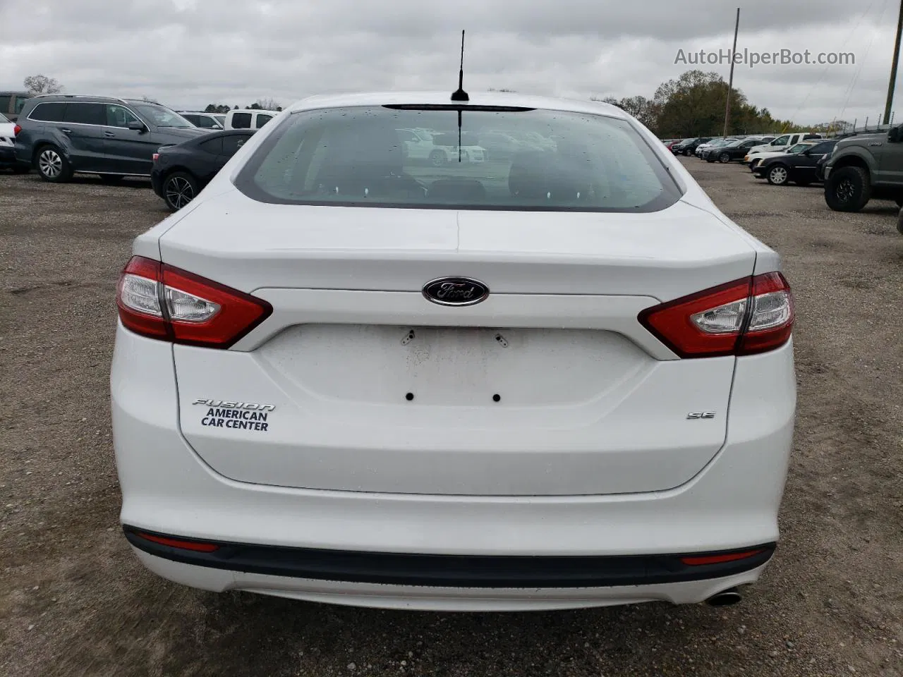 2014 Ford Fusion Se White vin: 1FA6P0H76E5360770