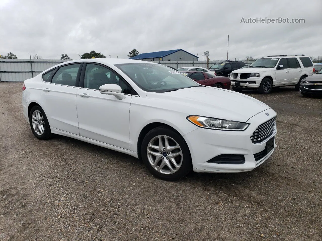 2014 Ford Fusion Se White vin: 1FA6P0H76E5360770