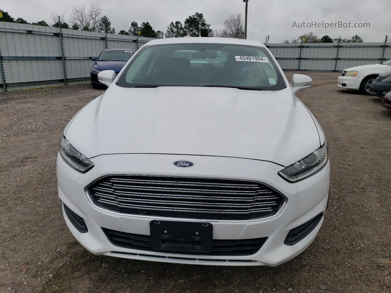 2014 Ford Fusion Se White vin: 1FA6P0H76E5360770