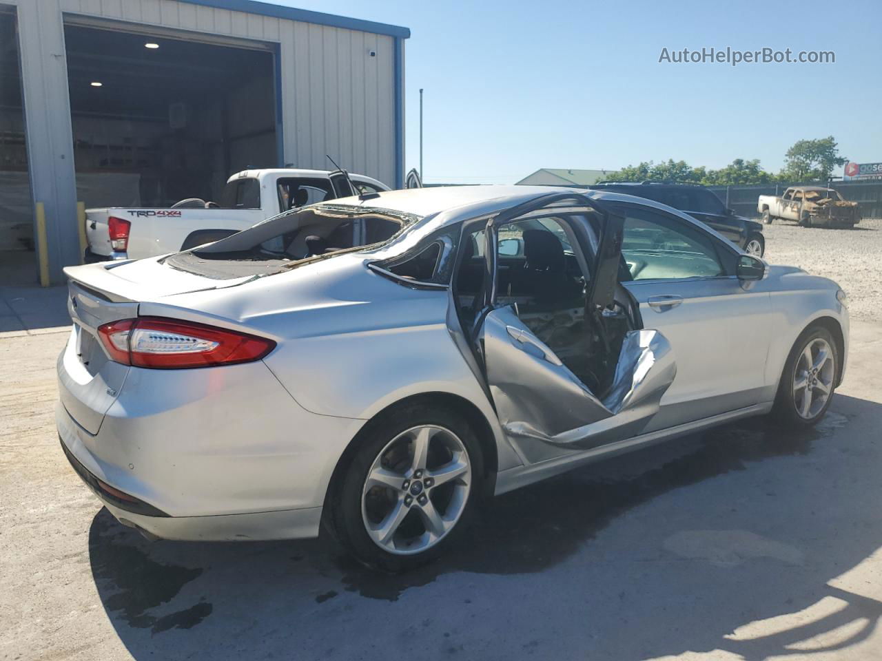 2014 Ford Fusion Se Silver vin: 1FA6P0H76E5366424