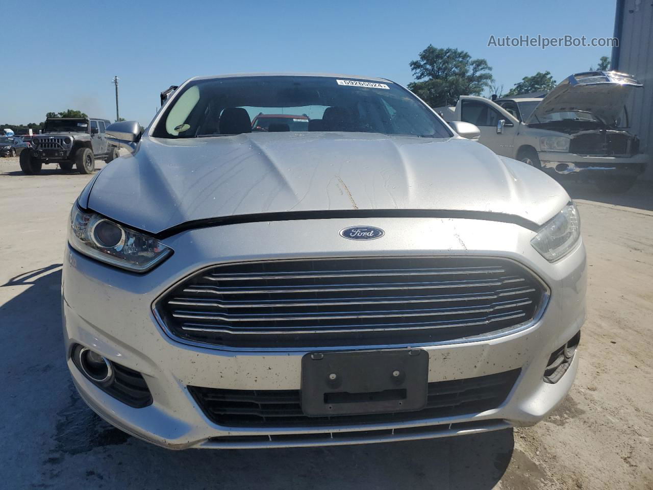 2014 Ford Fusion Se Silver vin: 1FA6P0H76E5366424