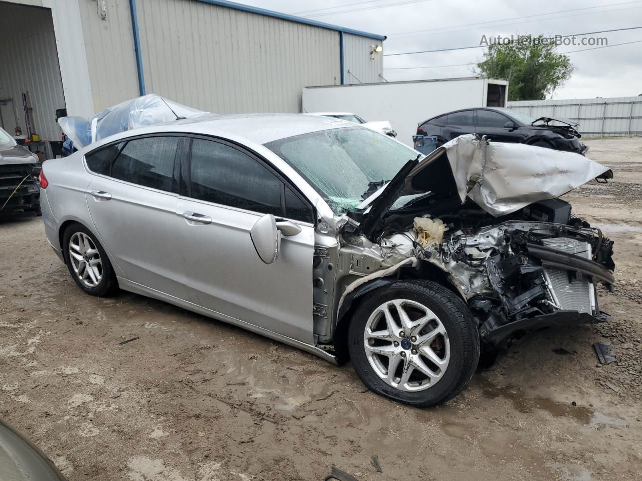 2014 Ford Fusion Se Silver vin: 1FA6P0H76E5370120