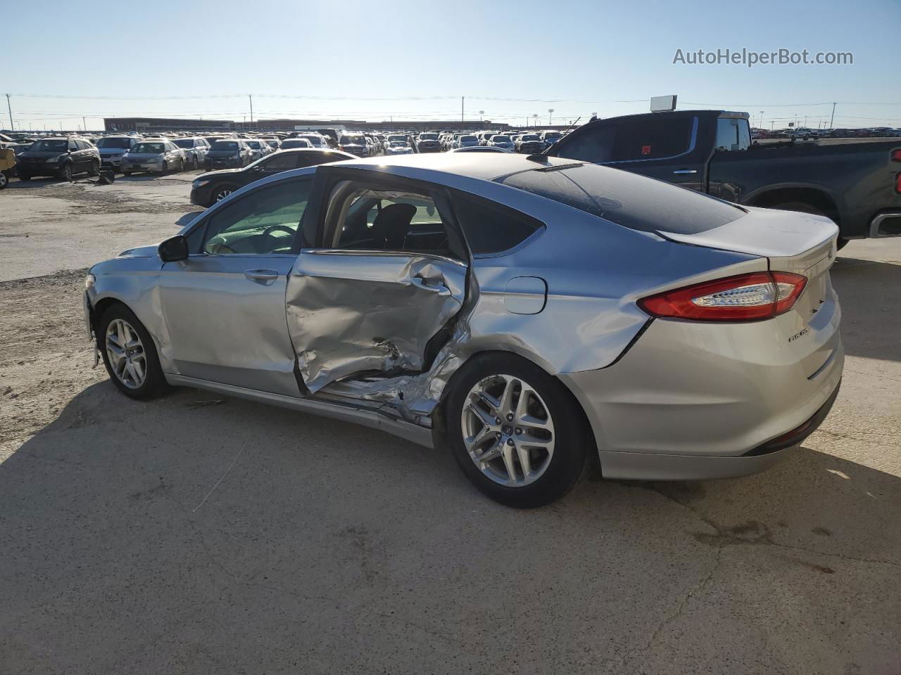 2014 Ford Fusion Se Silver vin: 1FA6P0H76E5373633