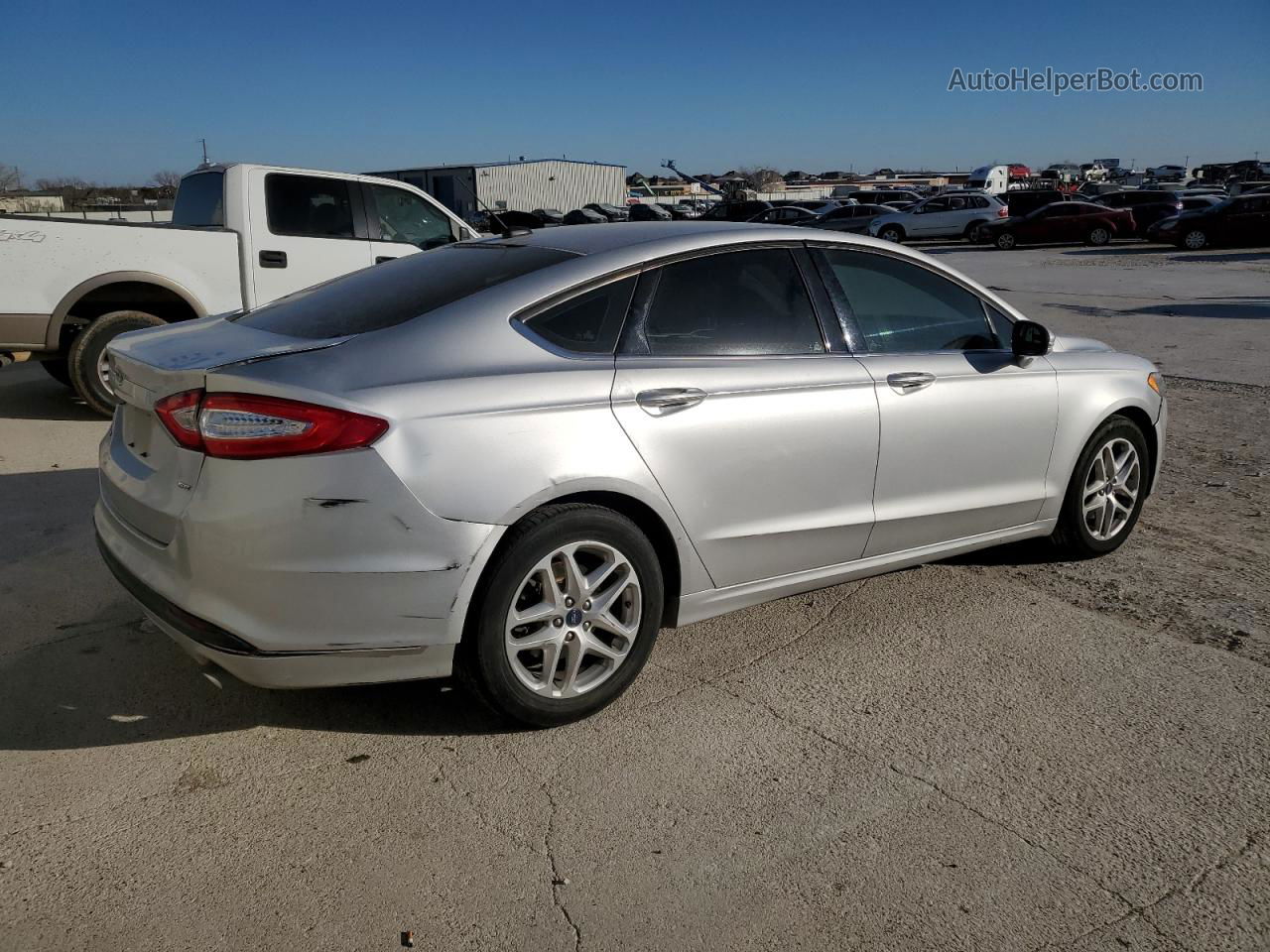 2014 Ford Fusion Se Silver vin: 1FA6P0H76E5373633