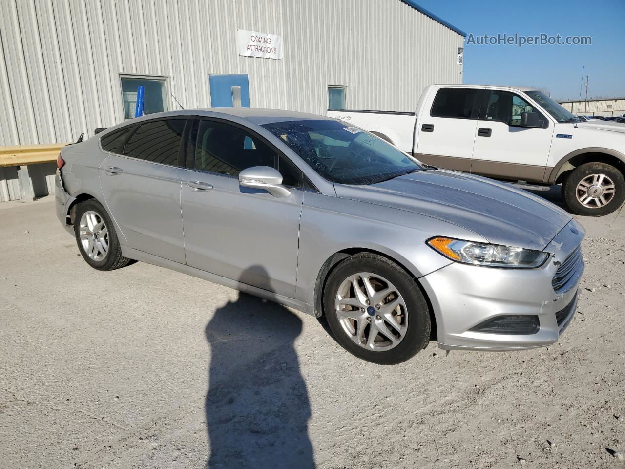 2014 Ford Fusion Se Silver vin: 1FA6P0H76E5373633