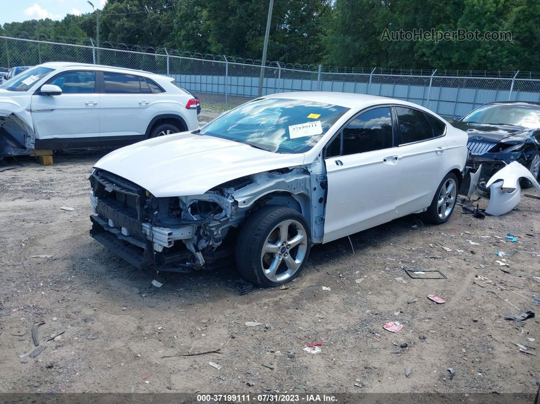 2014 Ford Fusion Se White vin: 1FA6P0H76E5405481