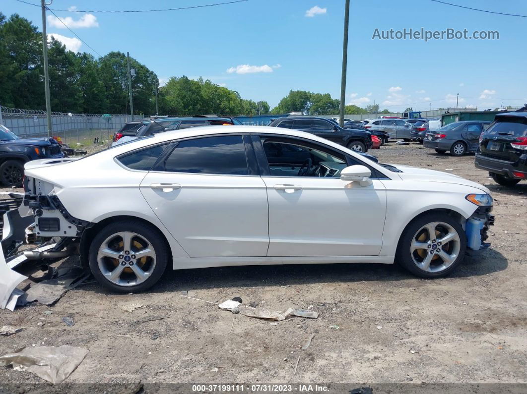 2014 Ford Fusion Se White vin: 1FA6P0H76E5405481