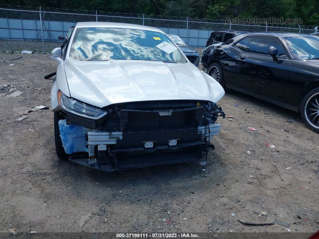 2014 Ford Fusion Se White vin: 1FA6P0H76E5405481