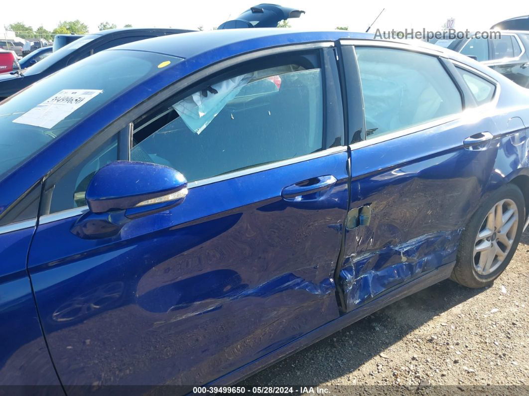 2015 Ford Fusion Se Blue vin: 1FA6P0H76F5129823