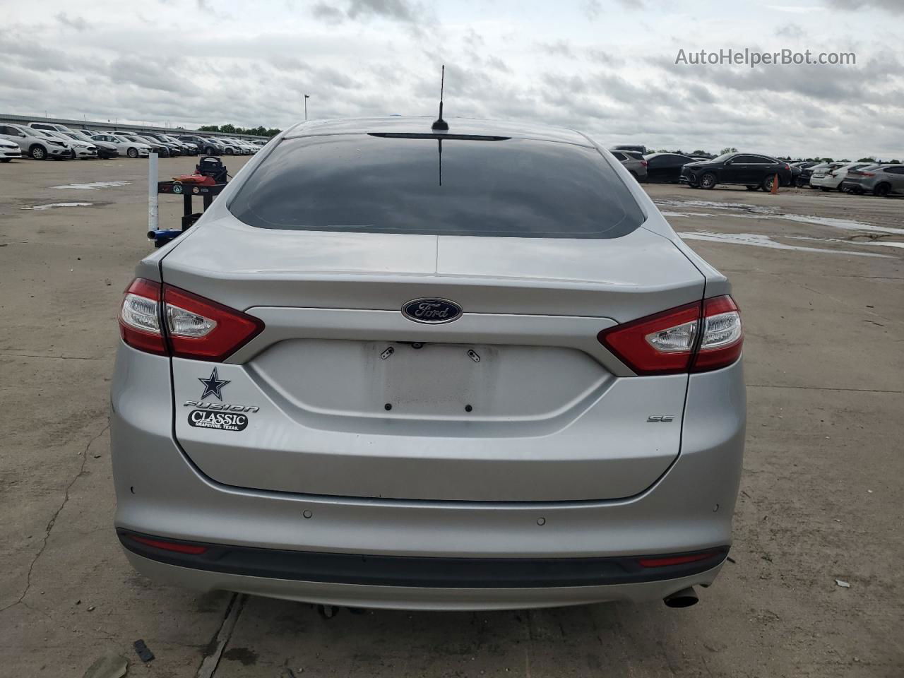 2016 Ford Fusion Se Silver vin: 1FA6P0H76G5119195