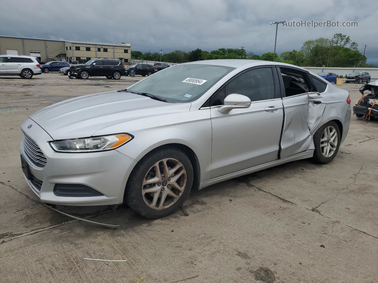 2016 Ford Fusion Se Silver vin: 1FA6P0H76G5119195