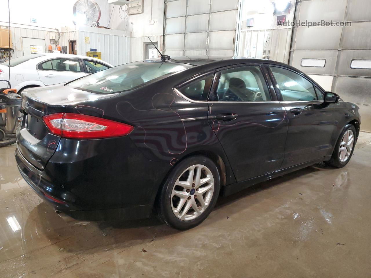 2014 Ford Fusion Se Black vin: 1FA6P0H77E5392627