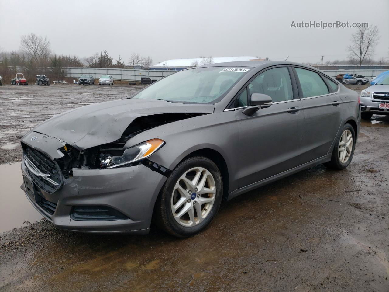 2014 Ford Fusion Se Серый vin: 1FA6P0H77E5398539