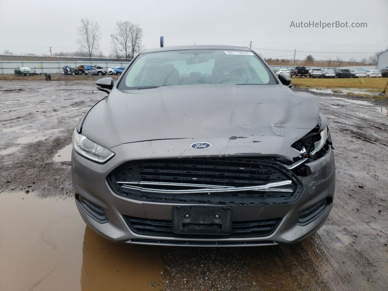 2014 Ford Fusion Se Gray vin: 1FA6P0H77E5398539