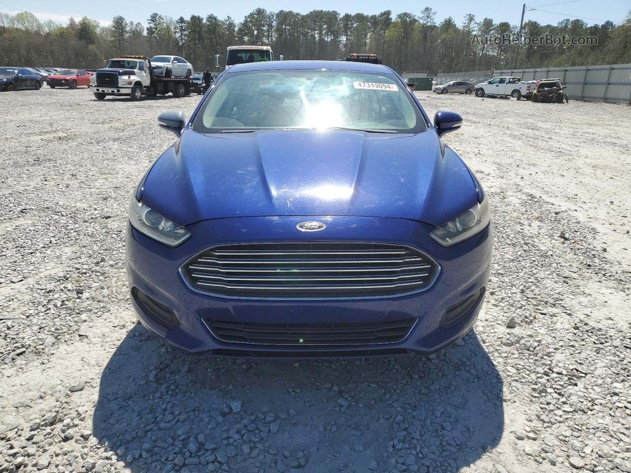 2015 Ford Fusion Se Blue vin: 1FA6P0H77F5124419