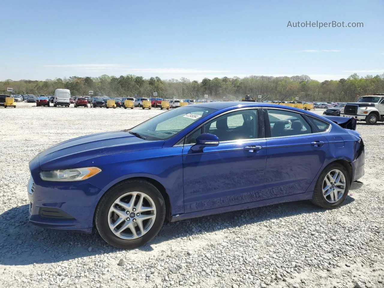 2015 Ford Fusion Se Blue vin: 1FA6P0H77F5124419