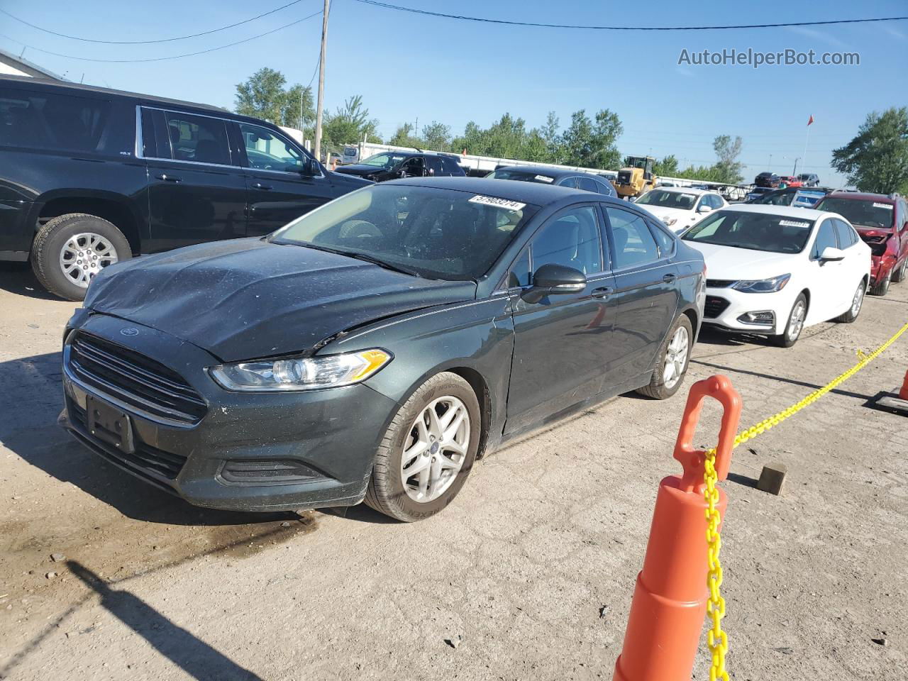 2015 Ford Fusion Se Gray vin: 1FA6P0H77F5129863