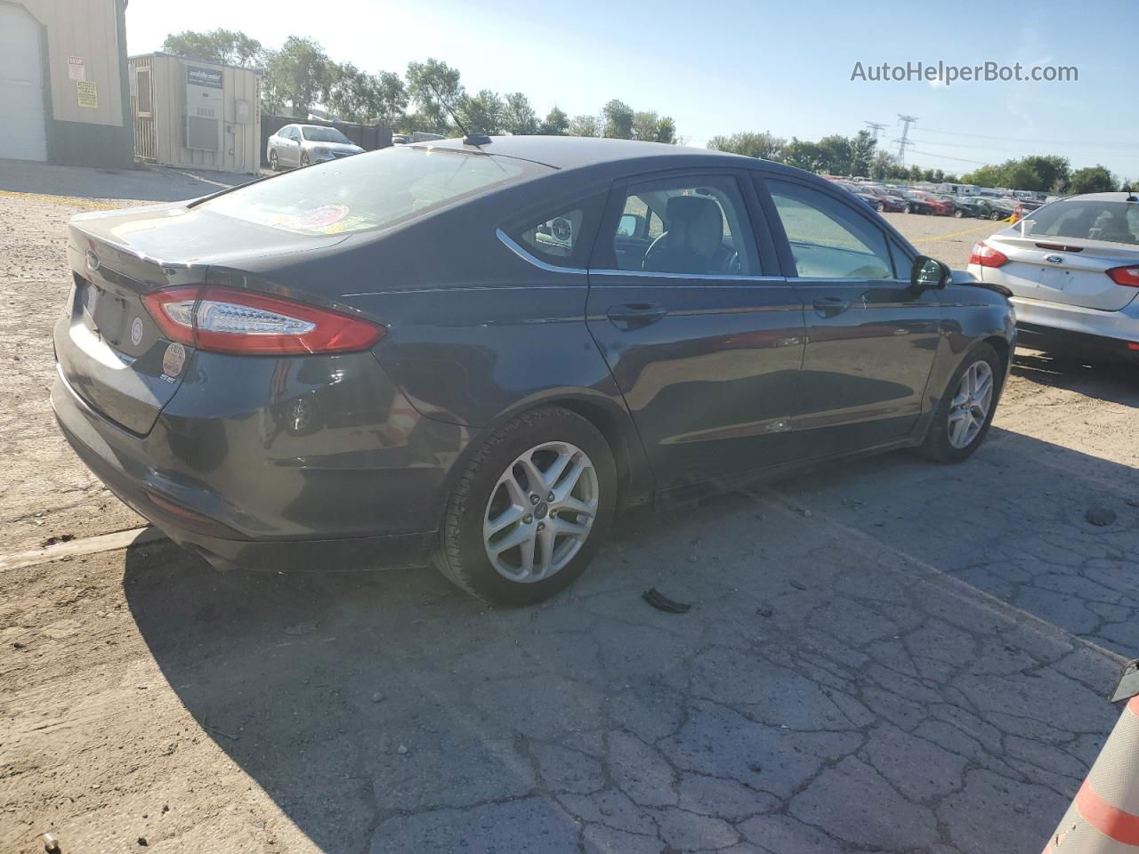 2015 Ford Fusion Se Gray vin: 1FA6P0H77F5129863