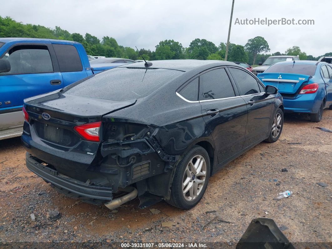 2014 Ford Fusion Se Black vin: 1FA6P0H78E5375948