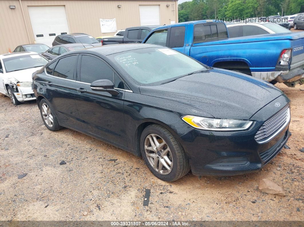 2014 Ford Fusion Se Black vin: 1FA6P0H78E5375948