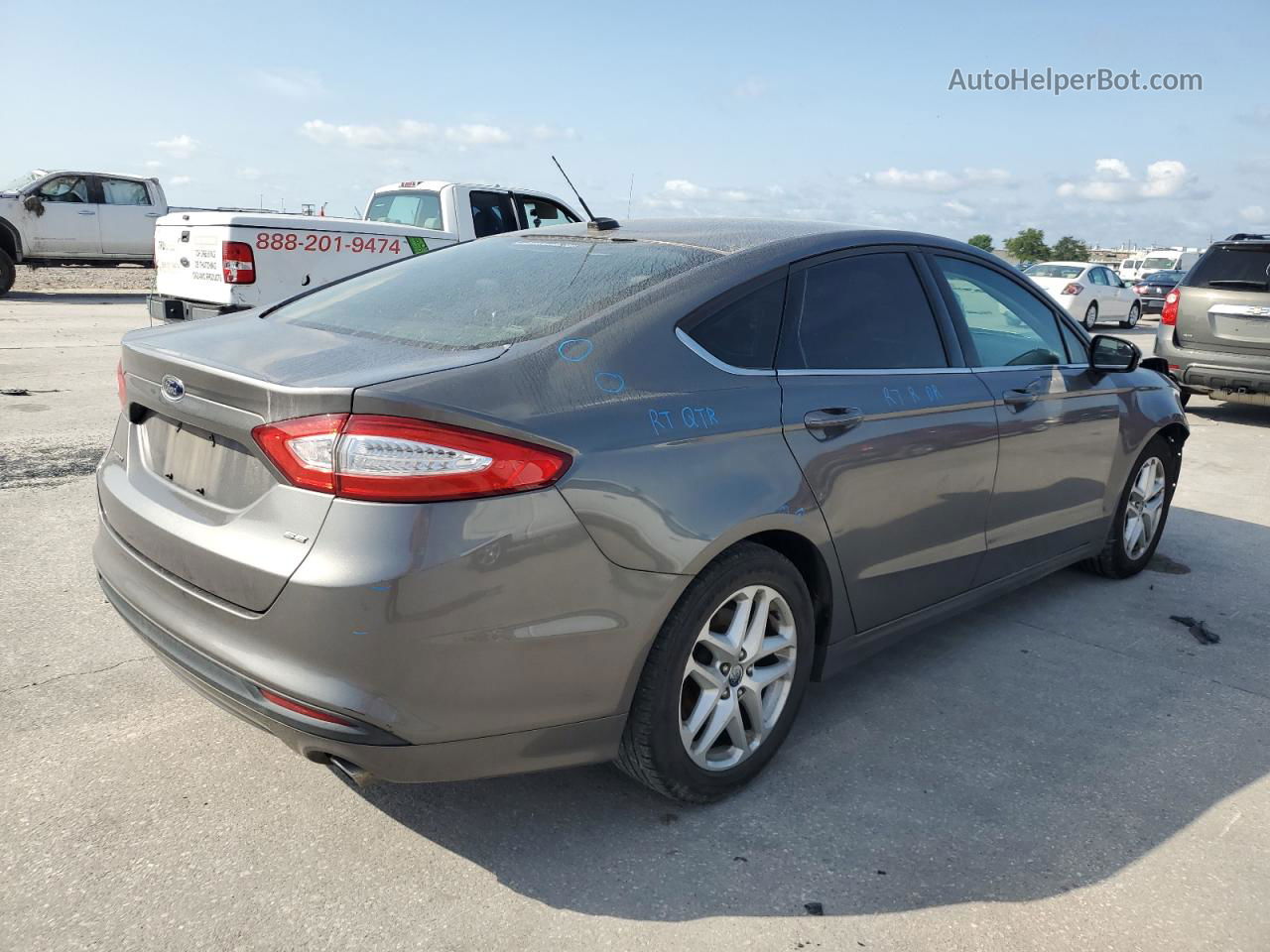 2014 Ford Fusion Se Gray vin: 1FA6P0H78E5388764