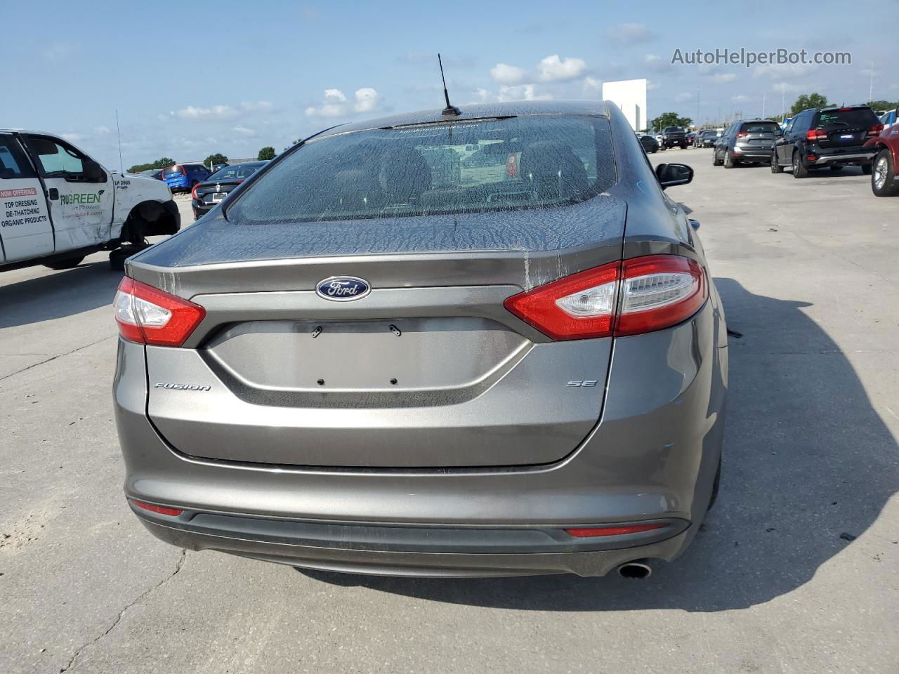 2014 Ford Fusion Se Gray vin: 1FA6P0H78E5388764