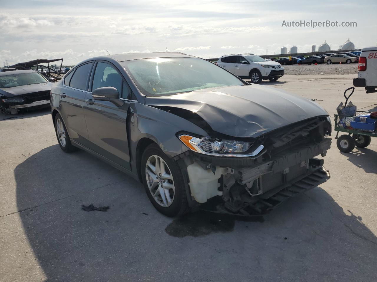 2014 Ford Fusion Se Gray vin: 1FA6P0H78E5388764