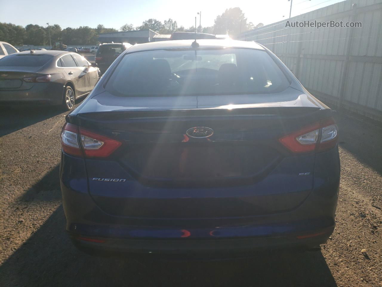 2014 Ford Fusion Se Синий vin: 1FA6P0H78E5396427