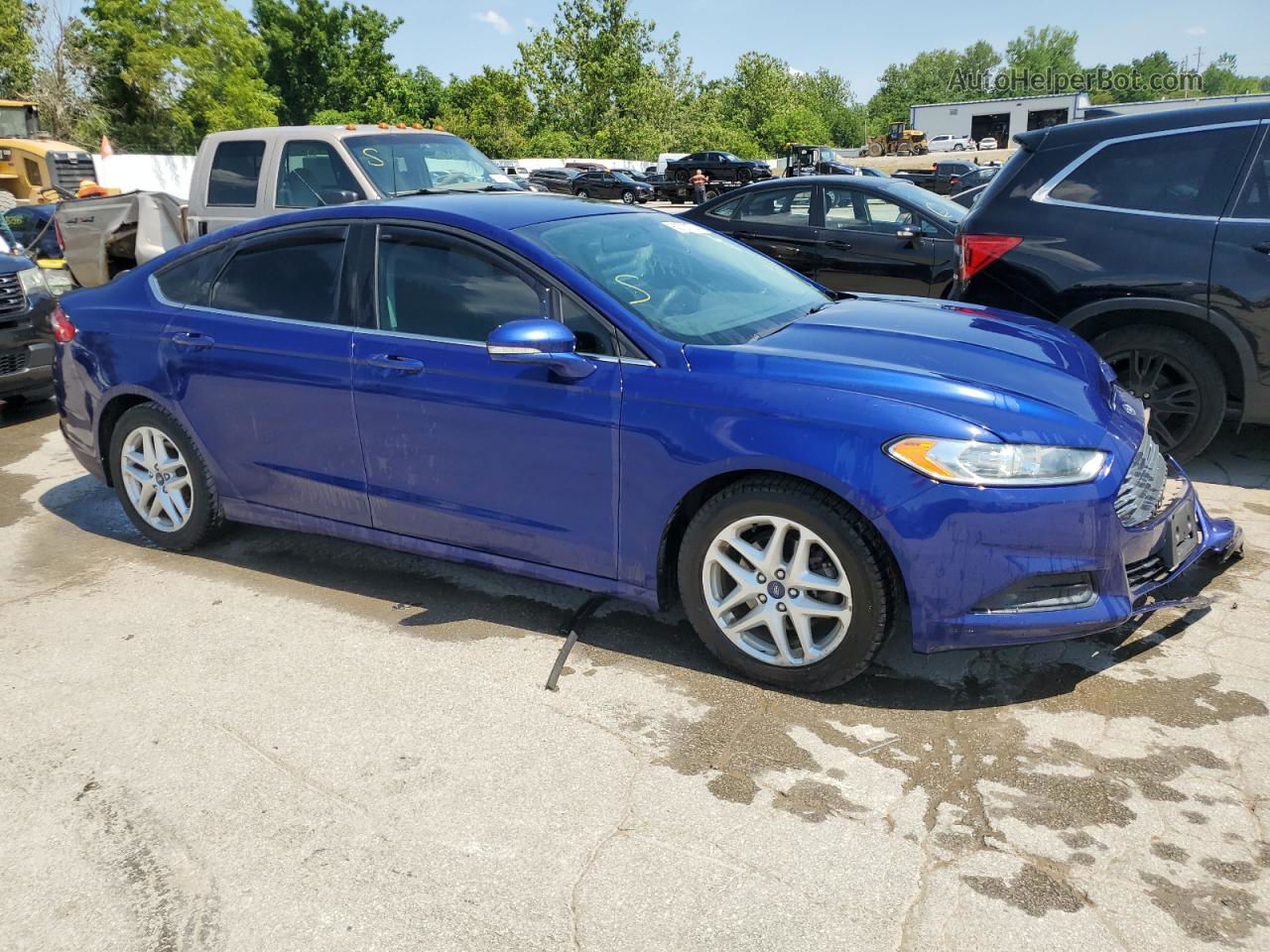 2015 Ford Fusion Se Blue vin: 1FA6P0H78F5104065