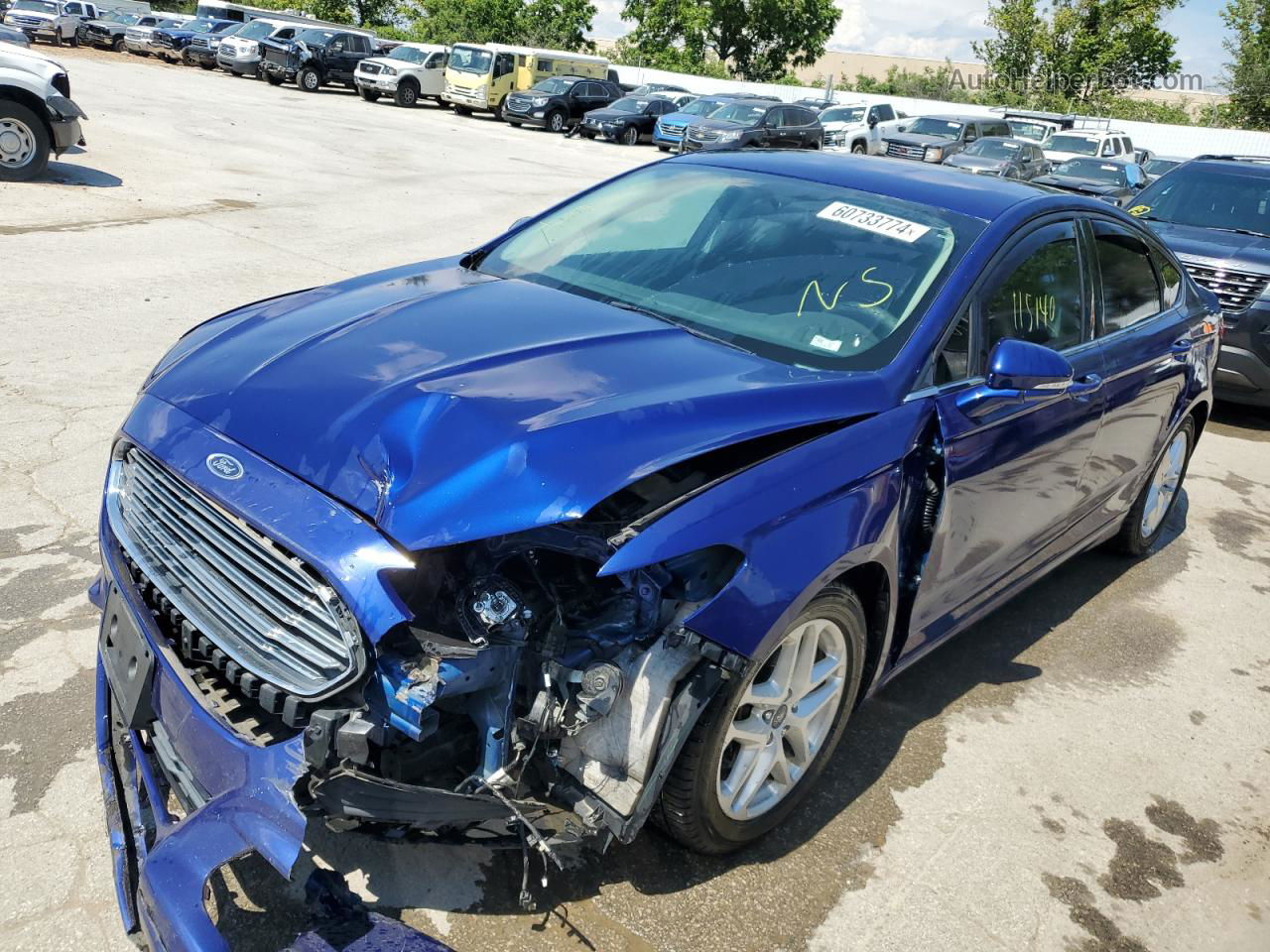 2015 Ford Fusion Se Blue vin: 1FA6P0H78F5104065