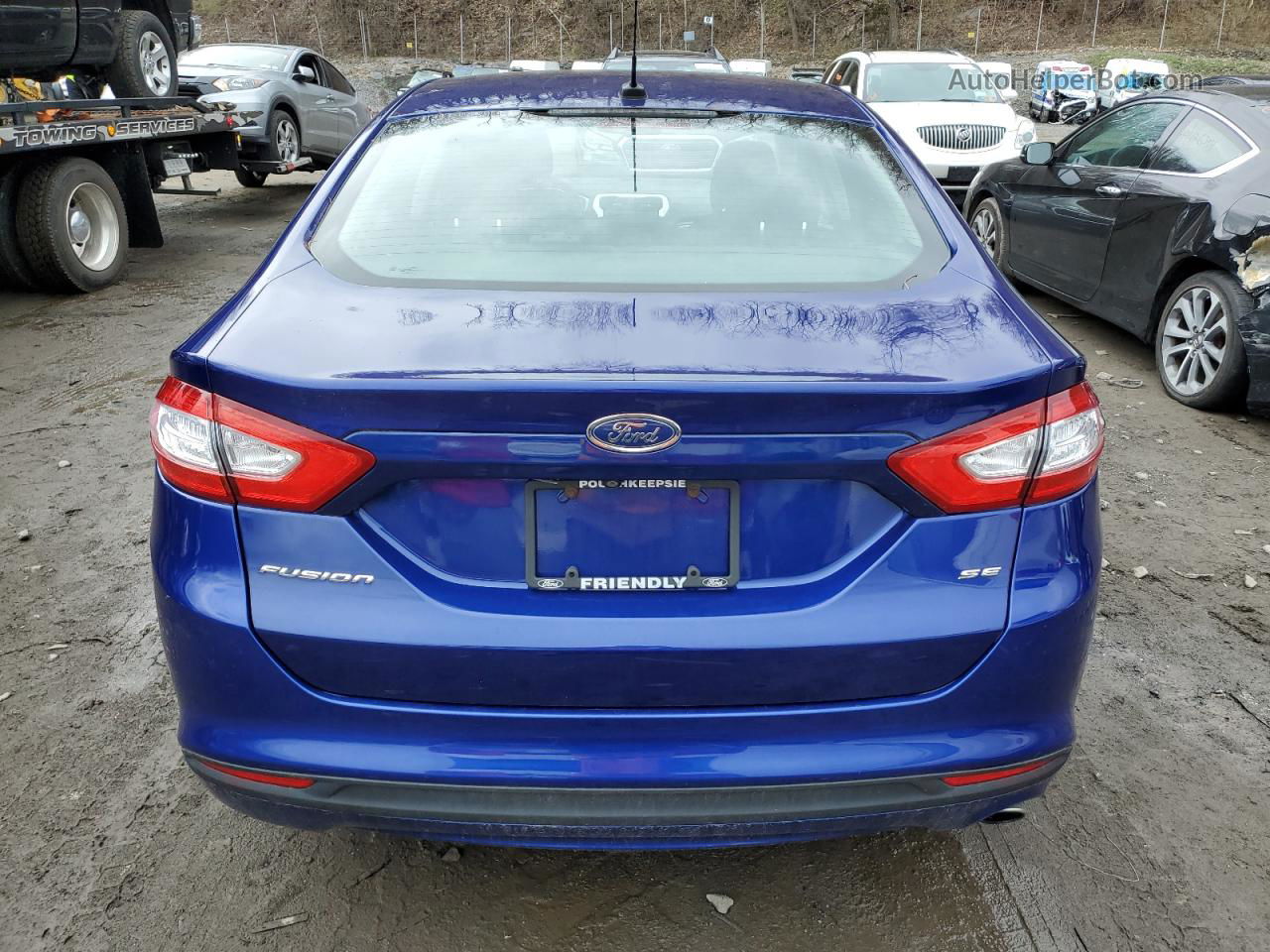 2015 Ford Fusion Se Blue vin: 1FA6P0H78F5108147