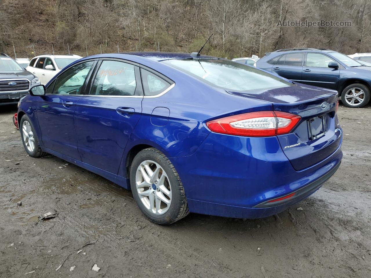 2015 Ford Fusion Se Blue vin: 1FA6P0H78F5108147