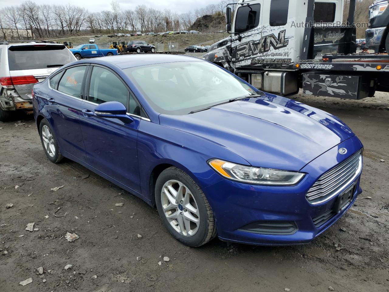 2015 Ford Fusion Se Blue vin: 1FA6P0H78F5108147