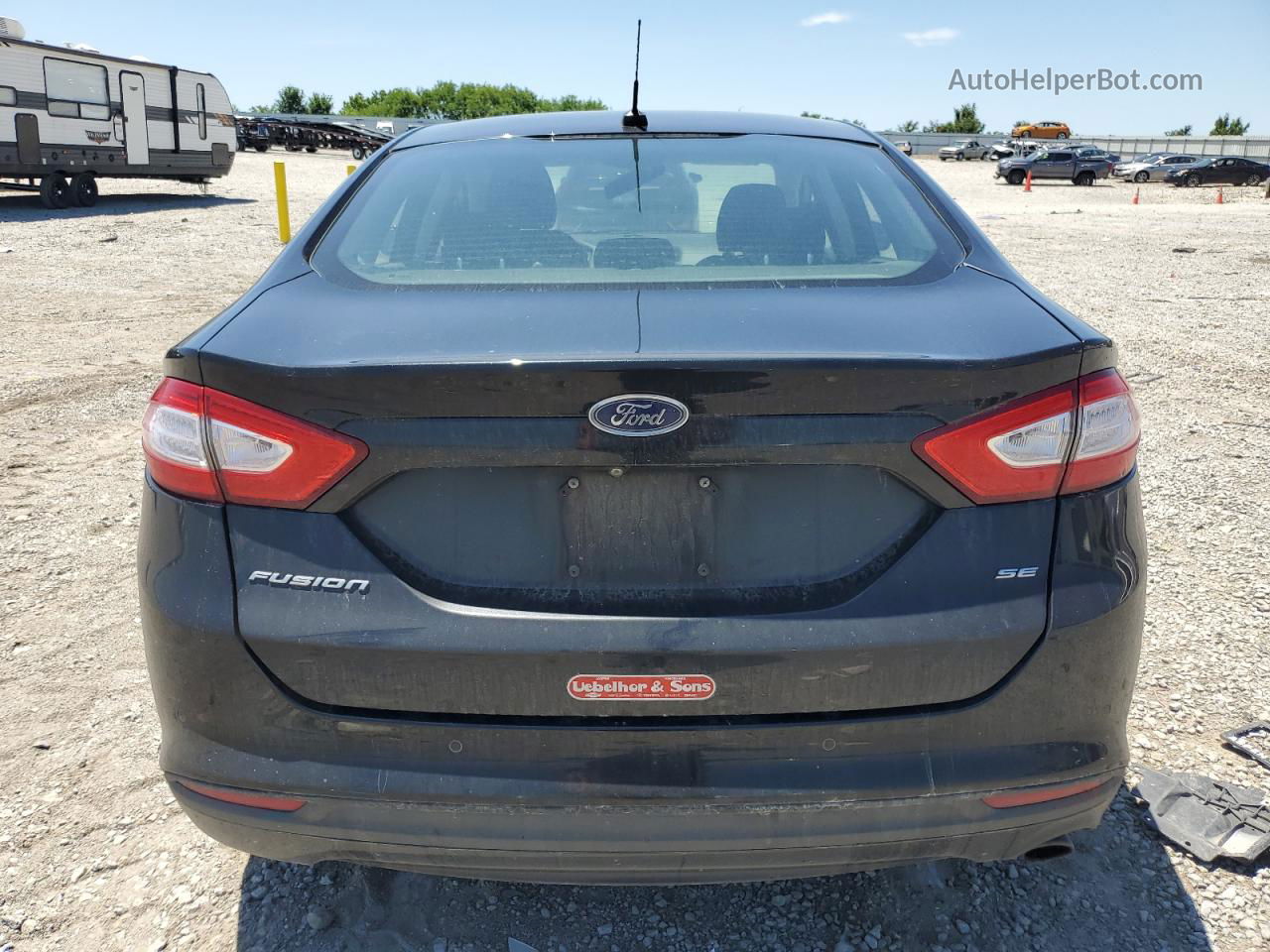 2015 Ford Fusion Se Black vin: 1FA6P0H78F5123442