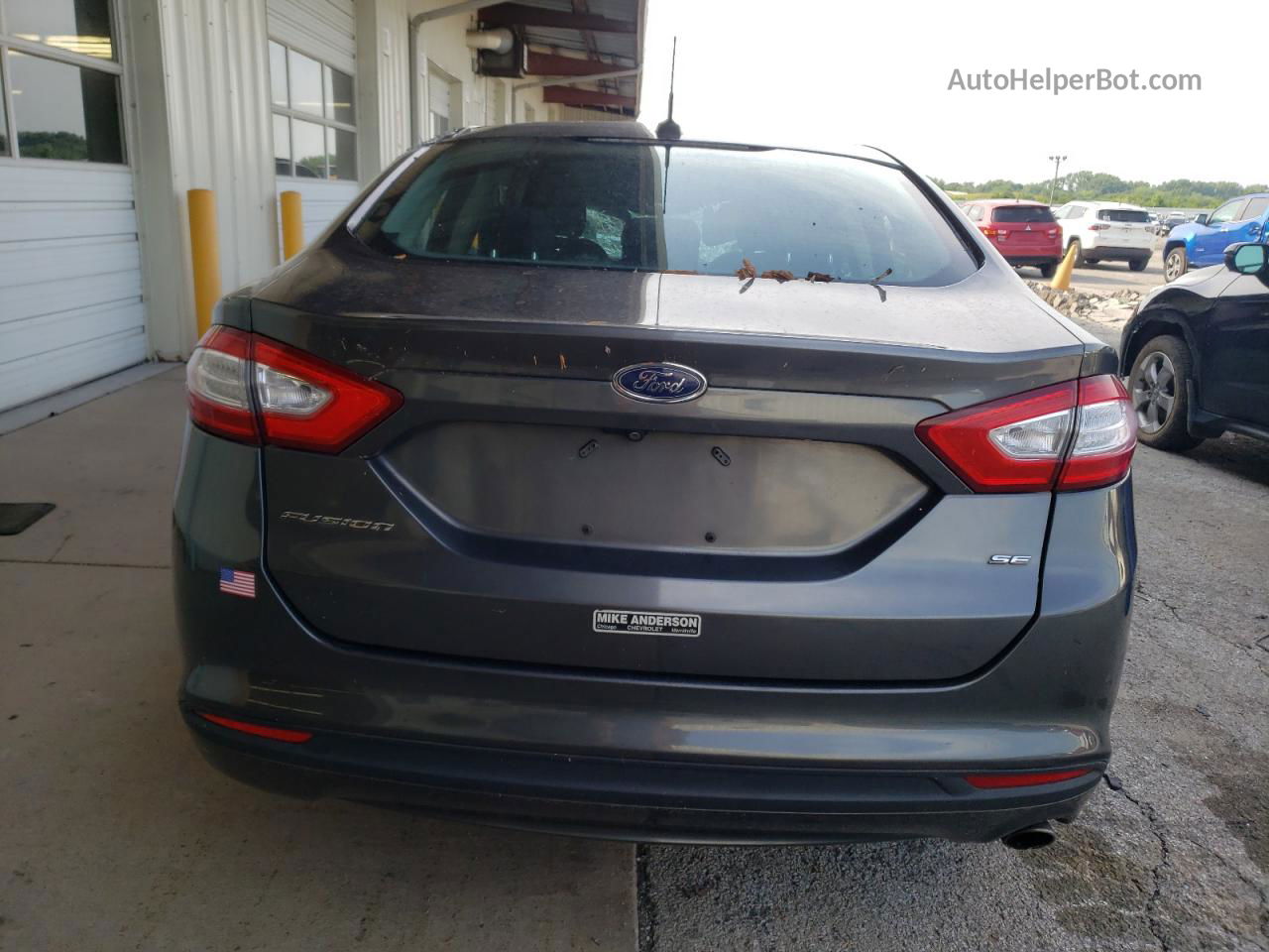 2016 Ford Fusion Se Gray vin: 1FA6P0H78G5104181