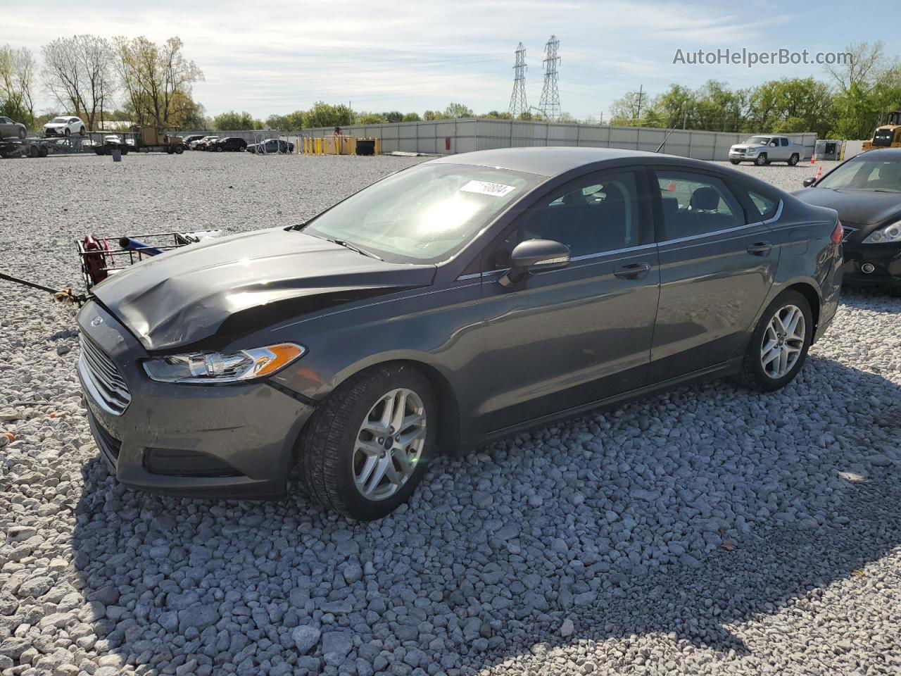 2016 Ford Fusion Se Gray vin: 1FA6P0H78G5117030