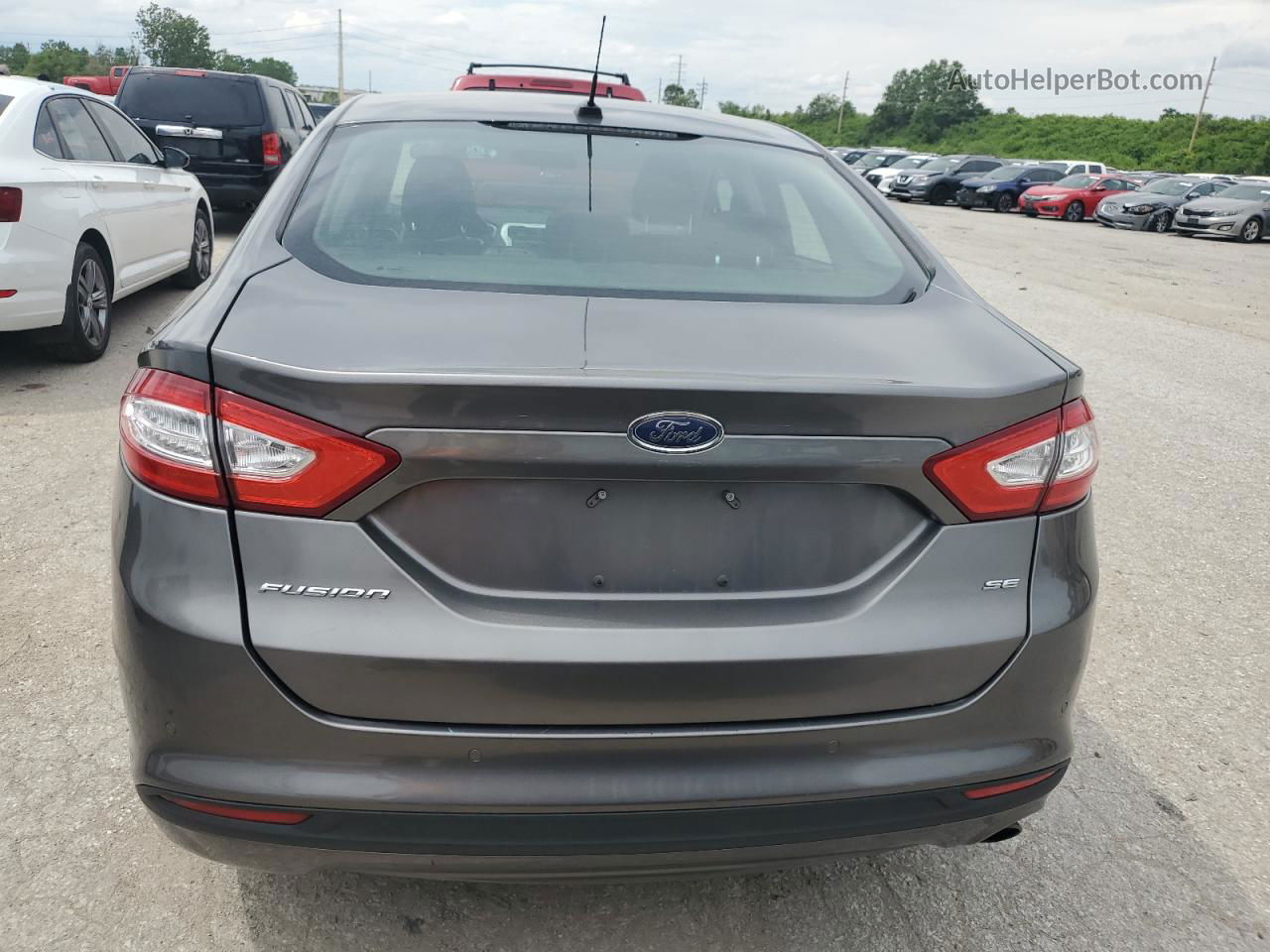 2014 Ford Fusion Se Gray vin: 1FA6P0H79E5354221