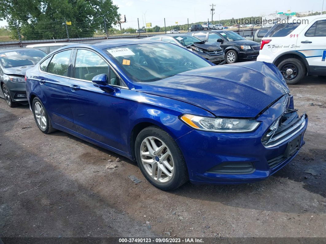 2014 Ford Fusion Se Blue vin: 1FA6P0H79E5389129