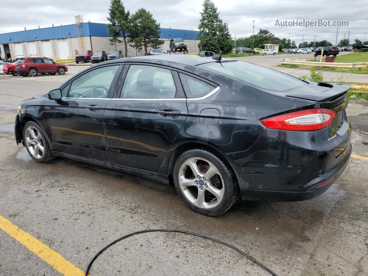 2014 Ford Fusion Se Black vin: 1FA6P0H7XE5356138