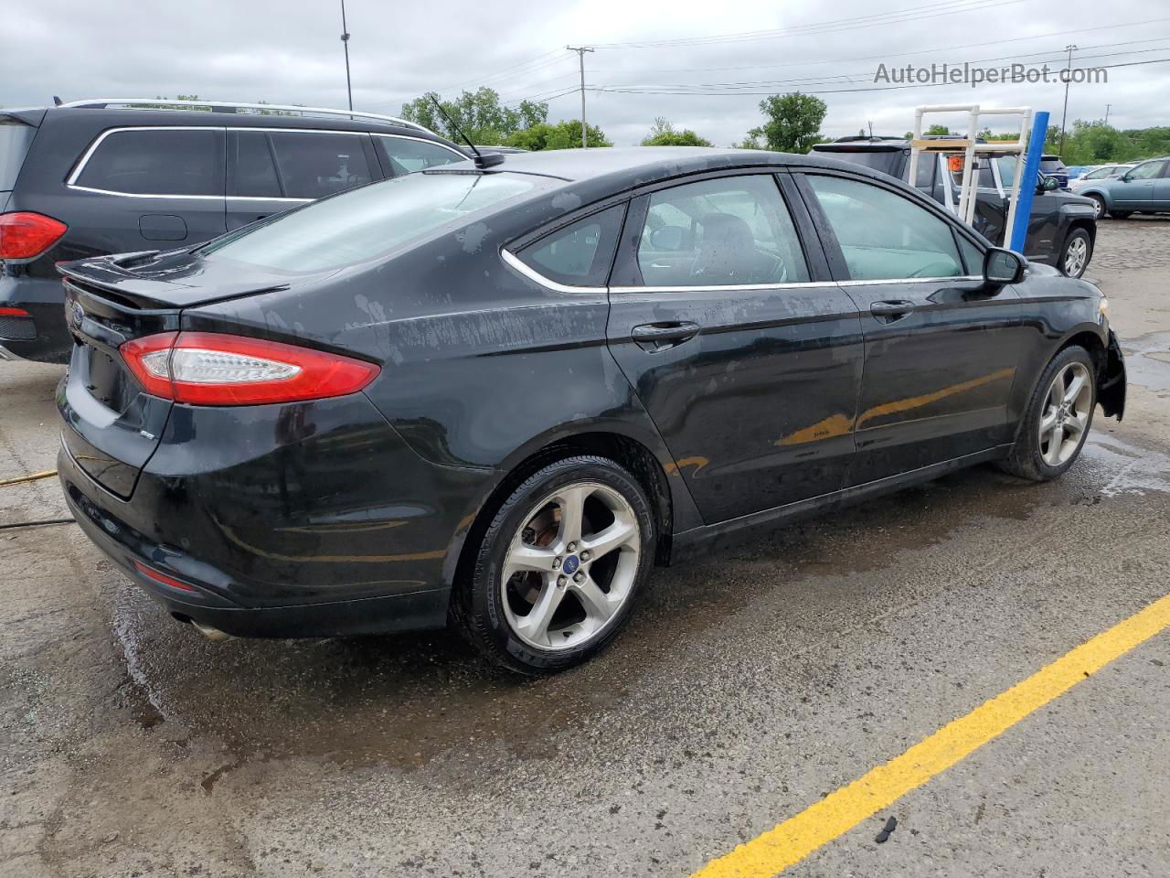 2014 Ford Fusion Se Black vin: 1FA6P0H7XE5356138