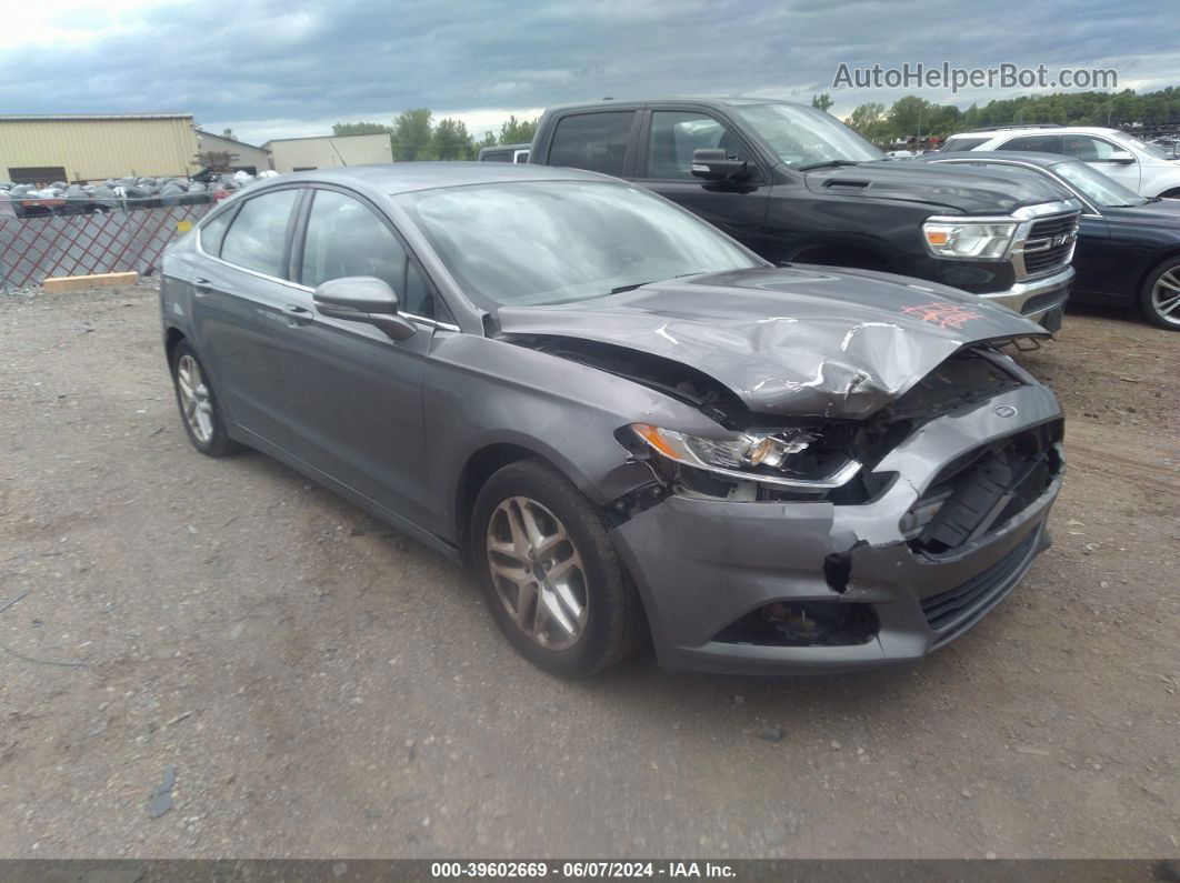 2014 Ford Fusion Se Gray vin: 1FA6P0H7XE5358245