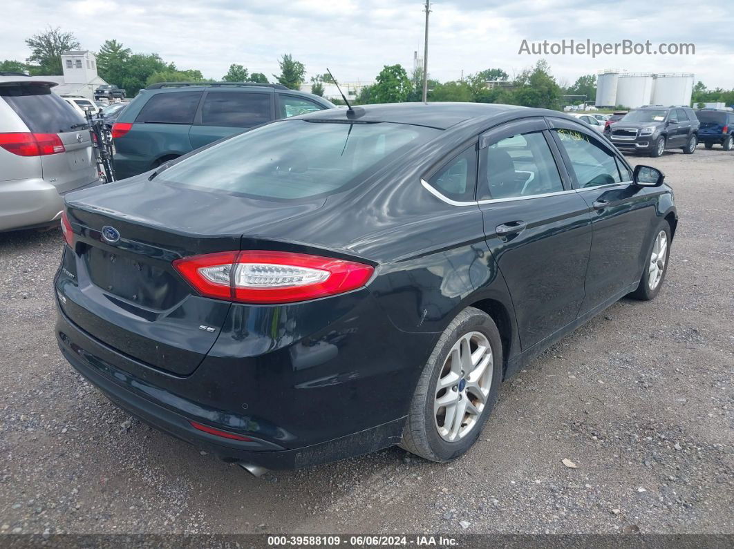 2014 Ford Fusion Se Black vin: 1FA6P0H7XE5360738