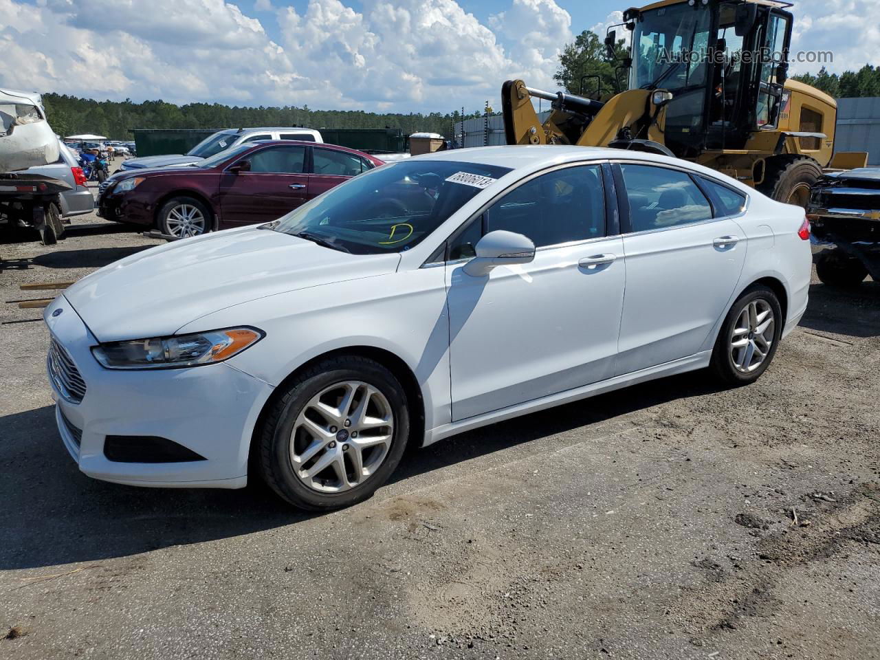 2014 Ford Fusion Se White vin: 1FA6P0H7XE5372775