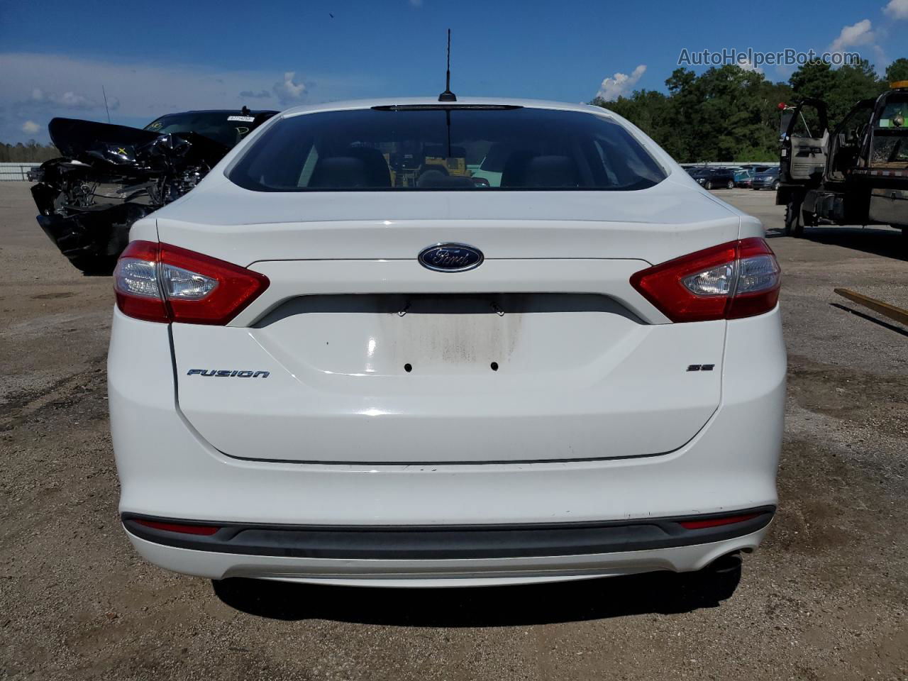 2014 Ford Fusion Se Белый vin: 1FA6P0H7XE5372775