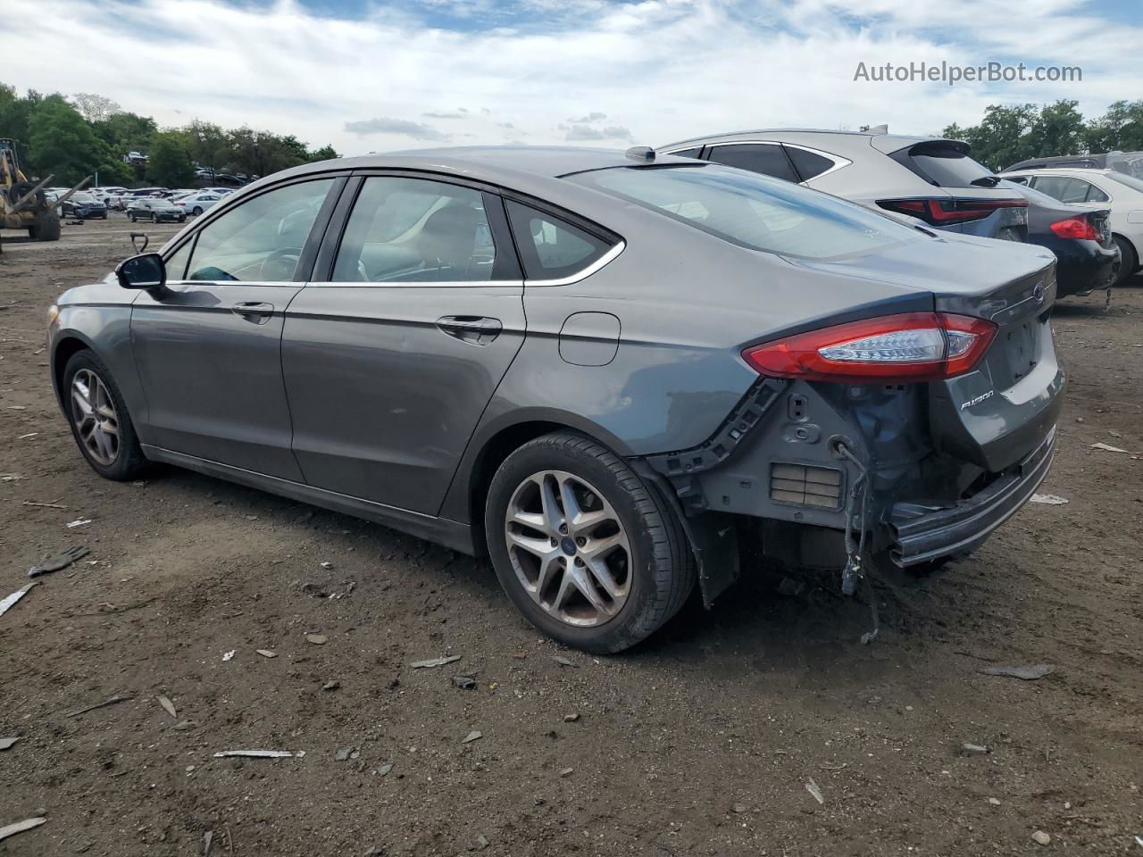 2014 Ford Fusion Se Gray vin: 1FA6P0H7XE5379290